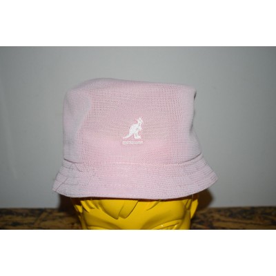 Kangol Tropic Bin Bucket Pink Spring / Summer Hat Size Medium  eb-59557199